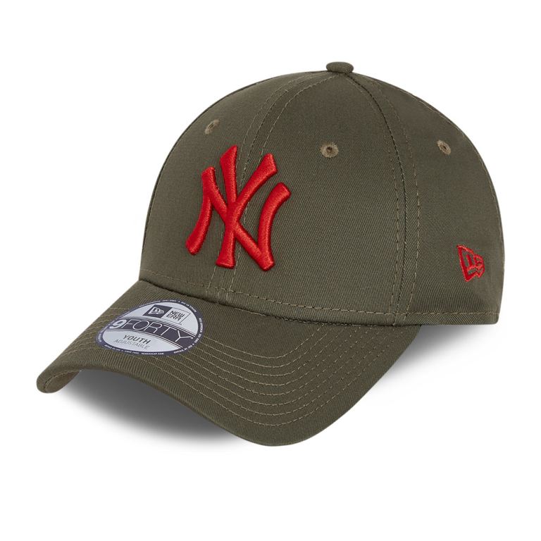 Gorras New Era 9forty Verdes - New York Yankees Essential Youth Khaki 08627DWJP